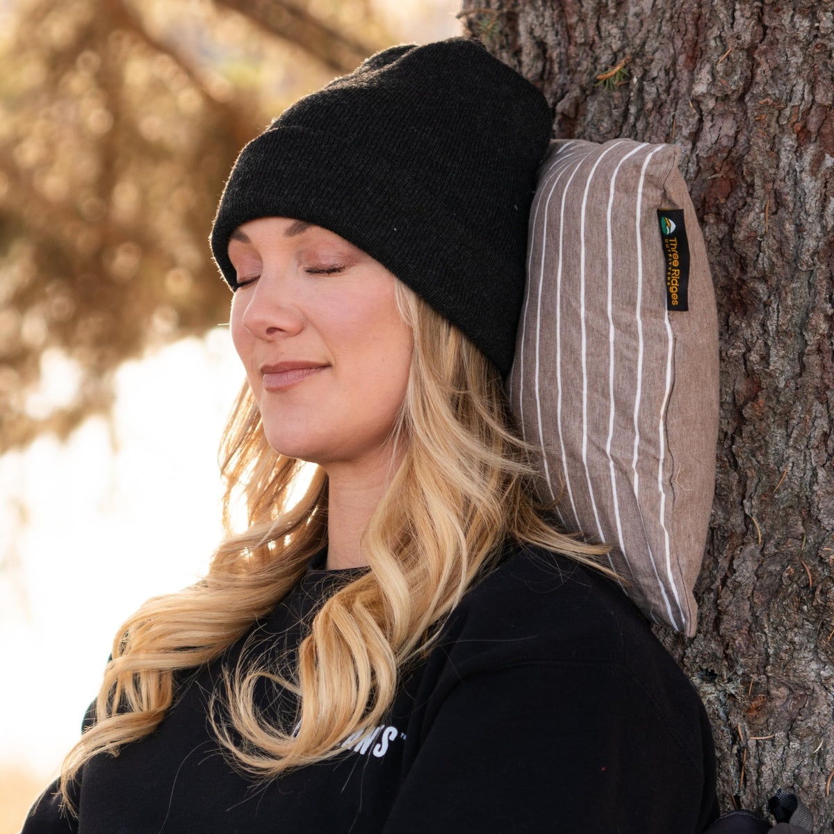 Three Ridges Outfitters Latex Foam Adventure Pillow - Compressible, Adjustable, Camping, Roadtrip, Airplane, Travel, Camping Essential