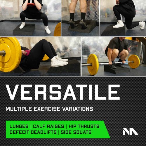 Motion Molds Slant Board Foam Block 2.0 - Rdl Workout Equipment Gym Wedge - Exercise Step Platform For Glute Growth Booty Builder - Calf Stretcher Gym Accessories Women - Deadlift Platform Lunge Machine Weight Lifting