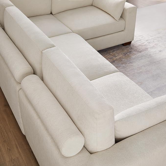 VANOMi Large Modular Sectional Sofa, Oversized Couch with Charging Station, Cloud Couch Deep Seat Sofa with Thick Cushion, Convertible Sectional Couches for Living Room Office Apartment