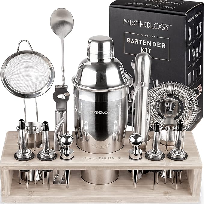 Mixology Bartender kit | 31 Piece Professional Bartender Set by Mixthology - bar Tools, Accessories, and bar Sets for The ...