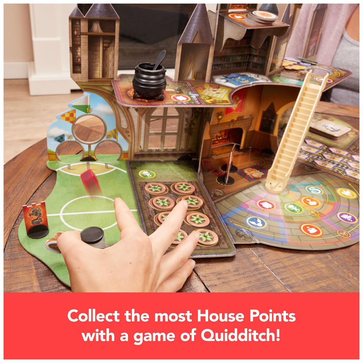 Wizarding World Hogwarts Magical Mayhem 3D Board Game | Harry Potter Game for Families, Adults, & Kids Ages 8 and up