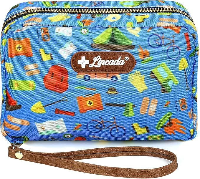 Portable Travel First Aid Kit for Kids and Adults, 143 Pieces All-Purpose Emergency First Aid Kit for Home, Car, Diaper Ba...