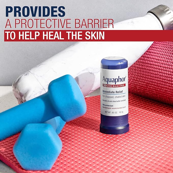 Aquaphor Healing Balm Stick, Skin Protectant with Avocado Oil and Shea Butter, Holiday Gifts for Self Care, 0.65 Oz Stick