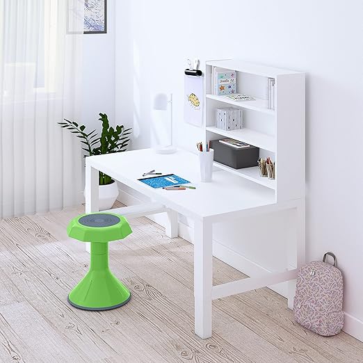 ECR4Kids ACE Active Core Engagement Wobble Stool, 15-Inch Seat Height, Flexible Seating, Grassy Green