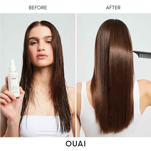 OUAI Leave-In Conditioner + Hair Oil Bundle - Hair Styling Products for Frizz Control, Heat Protection, Detangling, and Added Shine - Paraben & Sulfate-Free Hair Care (2 Count, 4.7 Oz/1.5 Oz)
