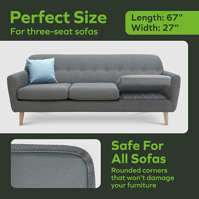 BEN'SHOME Heavy Duty Couch Cushion Support Board – Instantly Repair Sagging Deep Sofa Seat | 27" x 58"-67" | .5" Furniture Grade Wood Under Cushions Insert, Anti-Slip, Extend Sofas & Couches Life