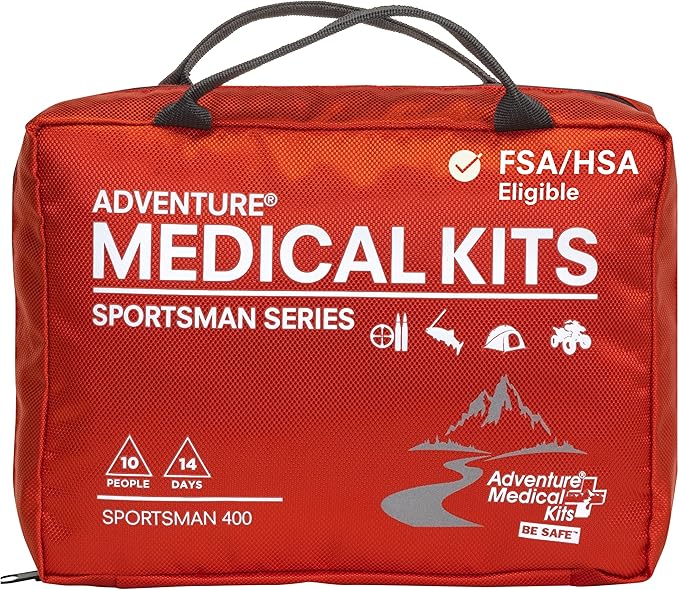 Adventure Medical Kits Sportsman Series Medical Kit - 400 - First Aid Kit for Camping, Hiking, Hunting & More - For 10 Peo...