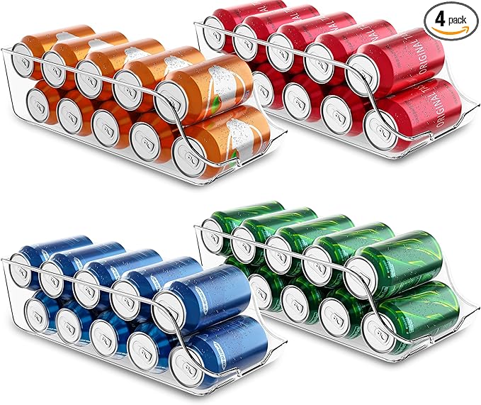 Utopia Kitchen Soda Can Organizer and Dispenser for Refrigerator/Pantry - Durable Can Storage Organizer Fridge & Kitchen O...