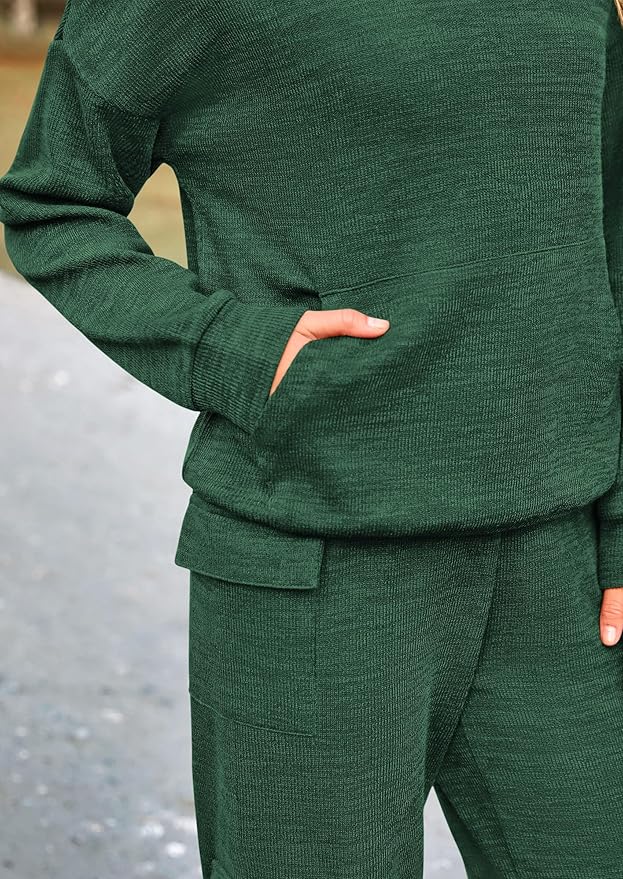 PRETTYGARDEN 2 Piece Sets for Women Fall 2026 Sweatsuits Outfits Lounge Matching Hoodie Set Travel Track Suits Winter Clothes