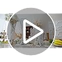 Rtteri 4 Pcs 20 Inch Tall Crystal Vase for Centerpieces Wedding Christmas Metal Crystal Trumpet Flower Vase Stand for Holi...