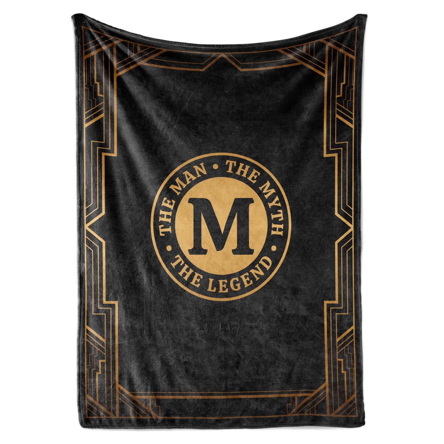 InnoBeta Gifts for Men, Initial Mens Gifts for Him, Birthday Gift Ideas, Mens Blanket, 300gsm Flannel Throw Blanket Gift for Dad, Grandpa, Husband, 60"x 80", M