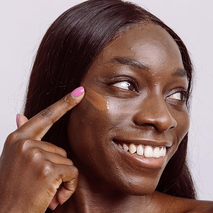 Naked Sundays BeautyScreen™ SPF 50 Mineral Peptide Foundation Tint – 2-in-1 Skin Tint & Mineral Sunscreen | Radiant, Buildable Coverage, Acne-Safe, Infused with Peptides (9.3 Rich Deep, 1.01 oz)