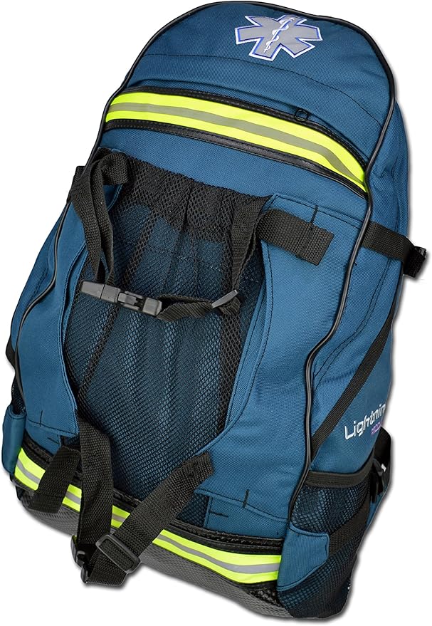 Lightning X Products EMS Special Events First Aid EMT First Responder Trauma Backpack BLS Bag - Navy Blue