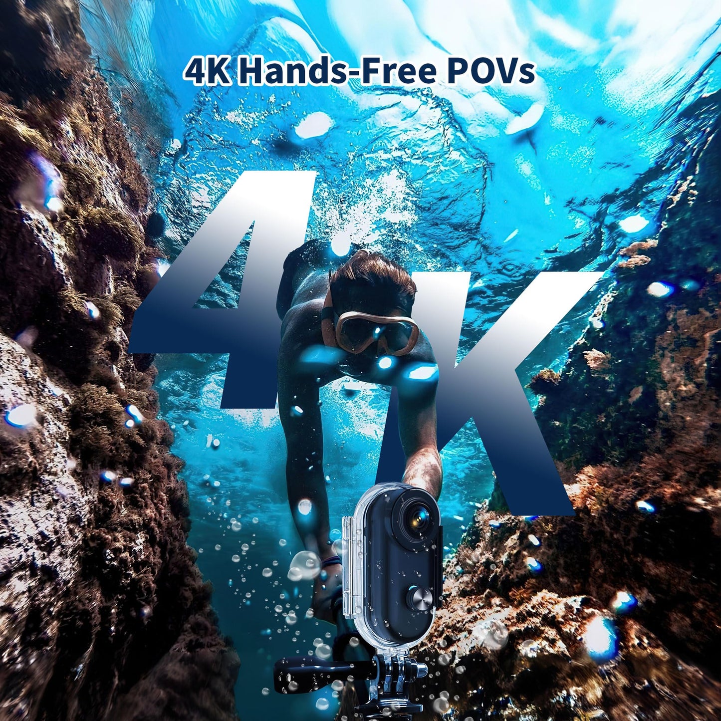 4K Mini Body Camera, Wearable Action Body Cam, Sports Action Camera,Thumb Size Hands-Free Recording Body Worn Camera, Premium Po