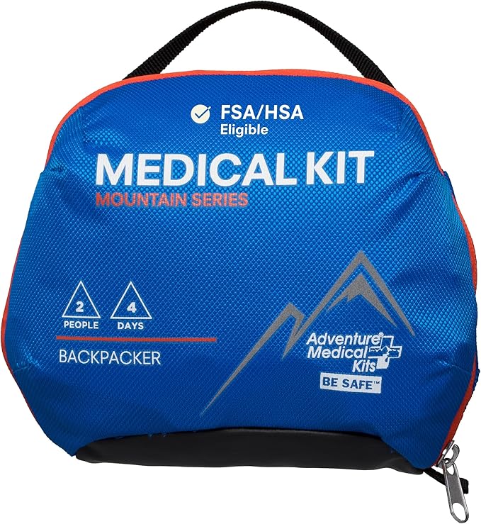 Adventure Medical Kits Mountain Series Medical Kit - Backpacker - Emergency Medical First Aid Kit - For 2 People for 4 Day...