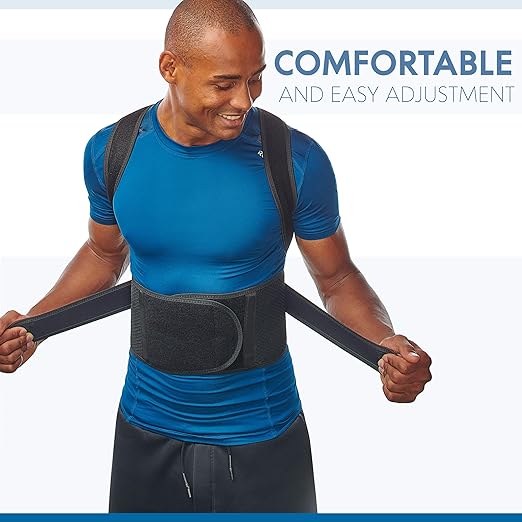 Selbite Posture Corrector for Men and Women - Back Brace for Upper and Lower Body Support - Adjustable Straightener with Pain Relief and Muscle Memory (XX-Large)