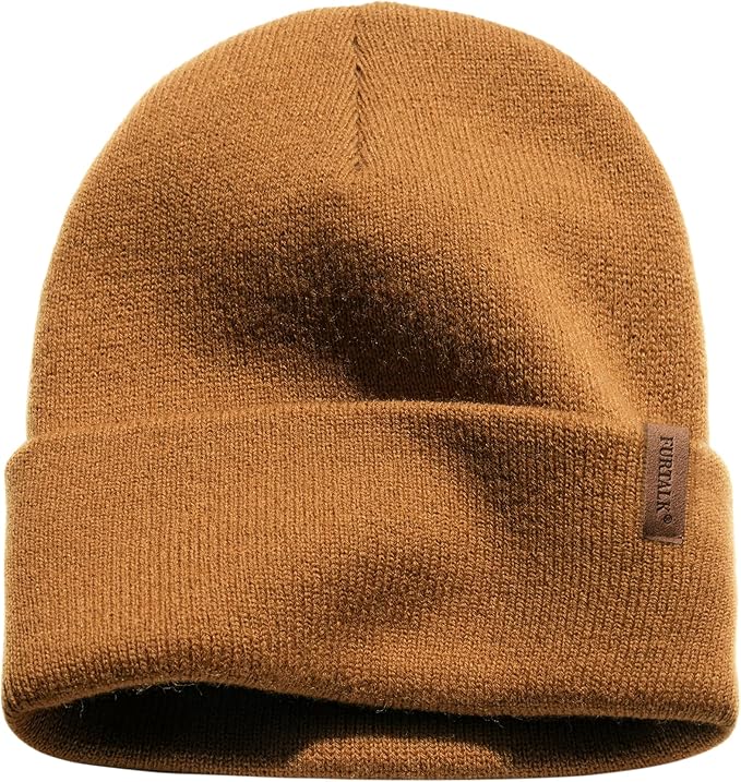 FURTALK Beanie for Men Women Cuffed Thick Knitted Unisex Winter Hat Beanies Skull Cap