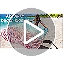 AISPARKY Beach Blanket Waterproof Sandproof Lightweight Durable Compact Sand Free Beach Mat for Beach Festival Travel Camp...