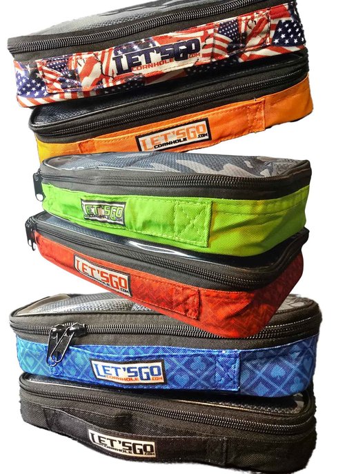 Cornhole Bags Pouch case Small Insert 6 Pack, Compatible with Zuca Rolling Cases, Each case Hold 4 Regulation Official Size Bean Bag toss Equipment pro Player Heavy Duty Expert craftmanship