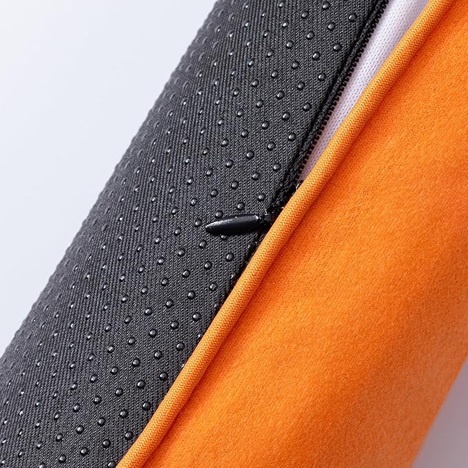 Sunolga Door Draft Stopper Blocks Hot and Cold Air with Removable Washable Cover for Bottom of Door, All-Season Seal for Noise, Light, Dust, Door Sweep for Gaps Up to 3", Home Essentials, 38", Orange