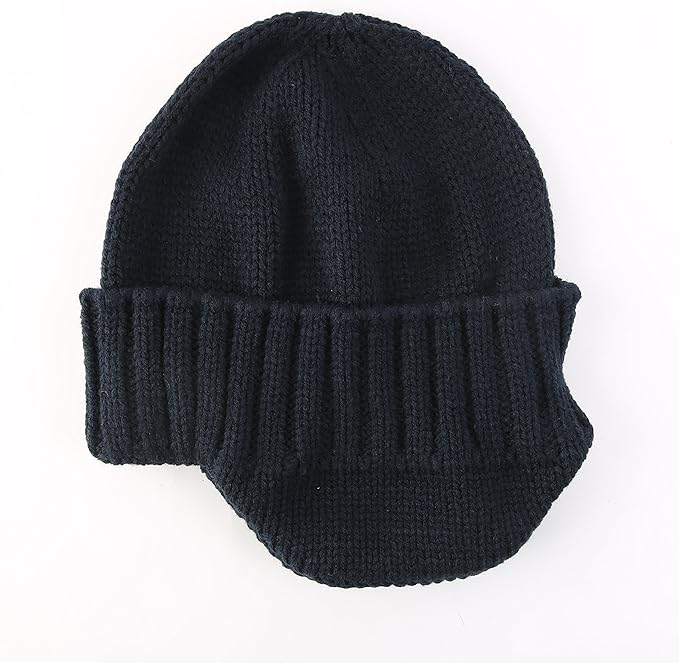 Home Prefer Mens Winter Hat Knit Earflap Hat Stocking Caps with Ears Beanie Hat