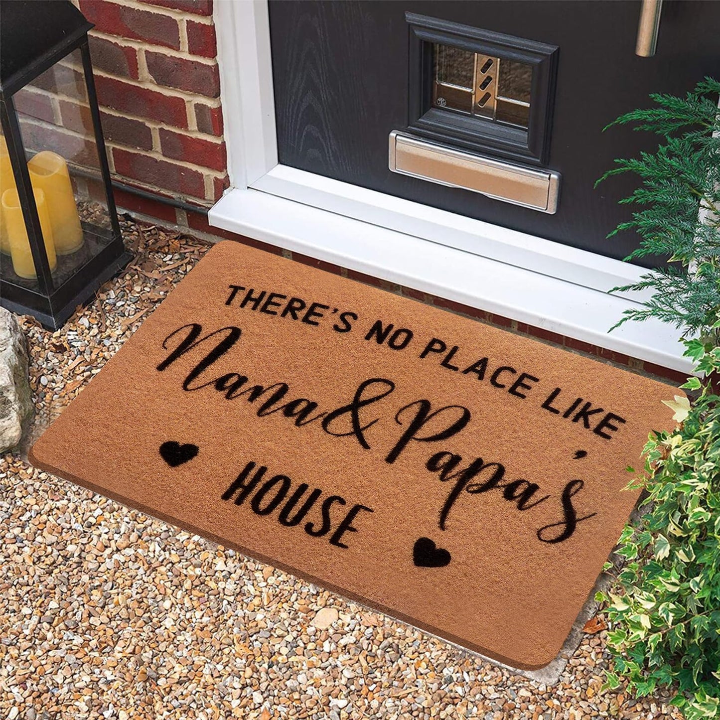 PLUJOYS Grandma Nana Gifts,Nana Gifts for Grandma,Grandma Birthday Gifts,Gifts for Grandparents,Nana Papa Gifts,Gigi Gifts for Grandma Grandpa from Granddaughter Grandson Grankids,Doormats Home Decor