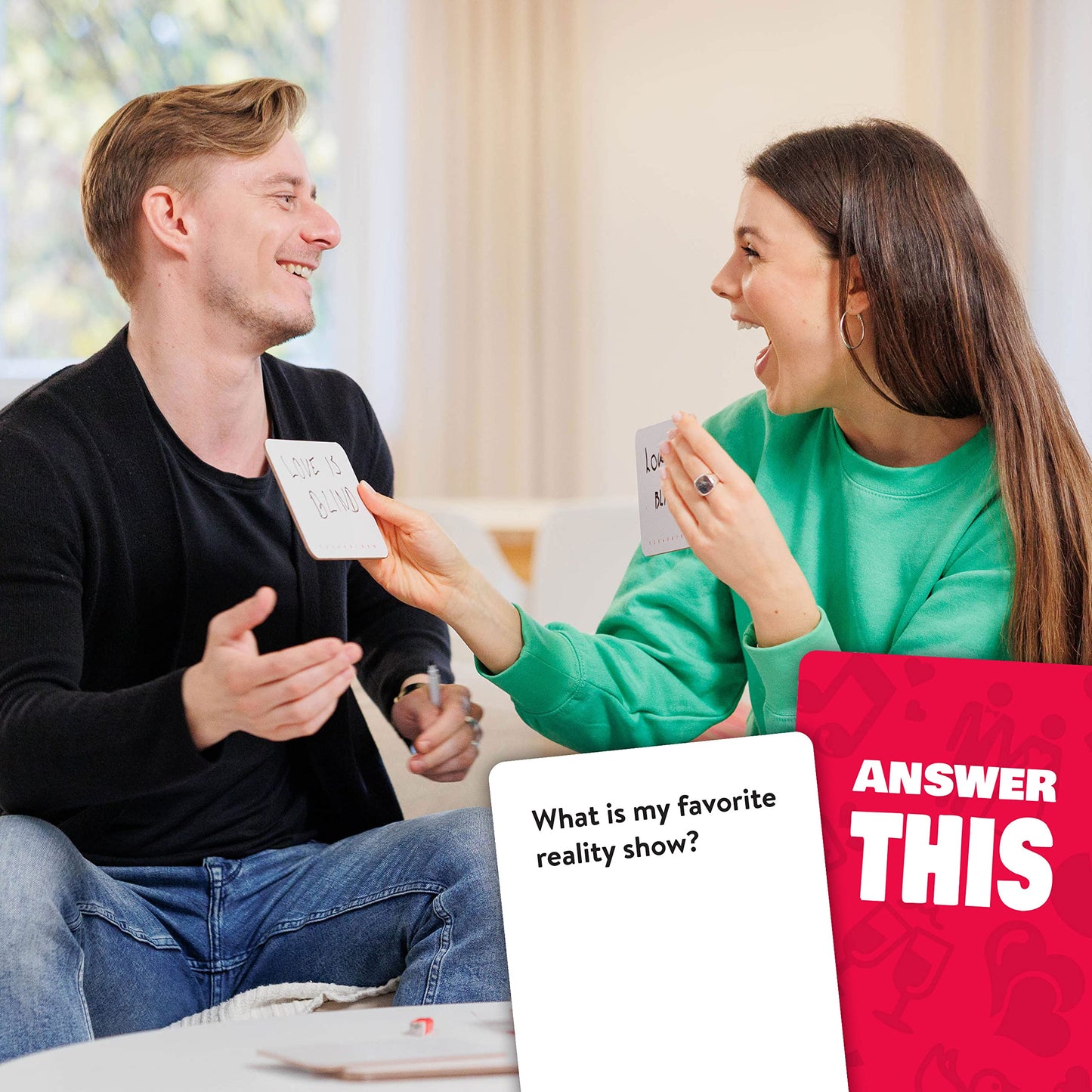 Answer This - Do You Really Know Your Partner? - Couples Game for Adults - 150 Fun & Interactive Conversation Cards for Date Night, Game Night or Valentines – Great Anniversary or Engagement Gift