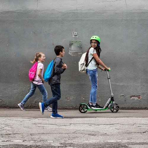 Adult Scooter - Folding, Adjustable Height, Big Wheels, Lightweight All-Aluminum Frame | Suitable for Teens 12+ | 240lbs Weight Limit