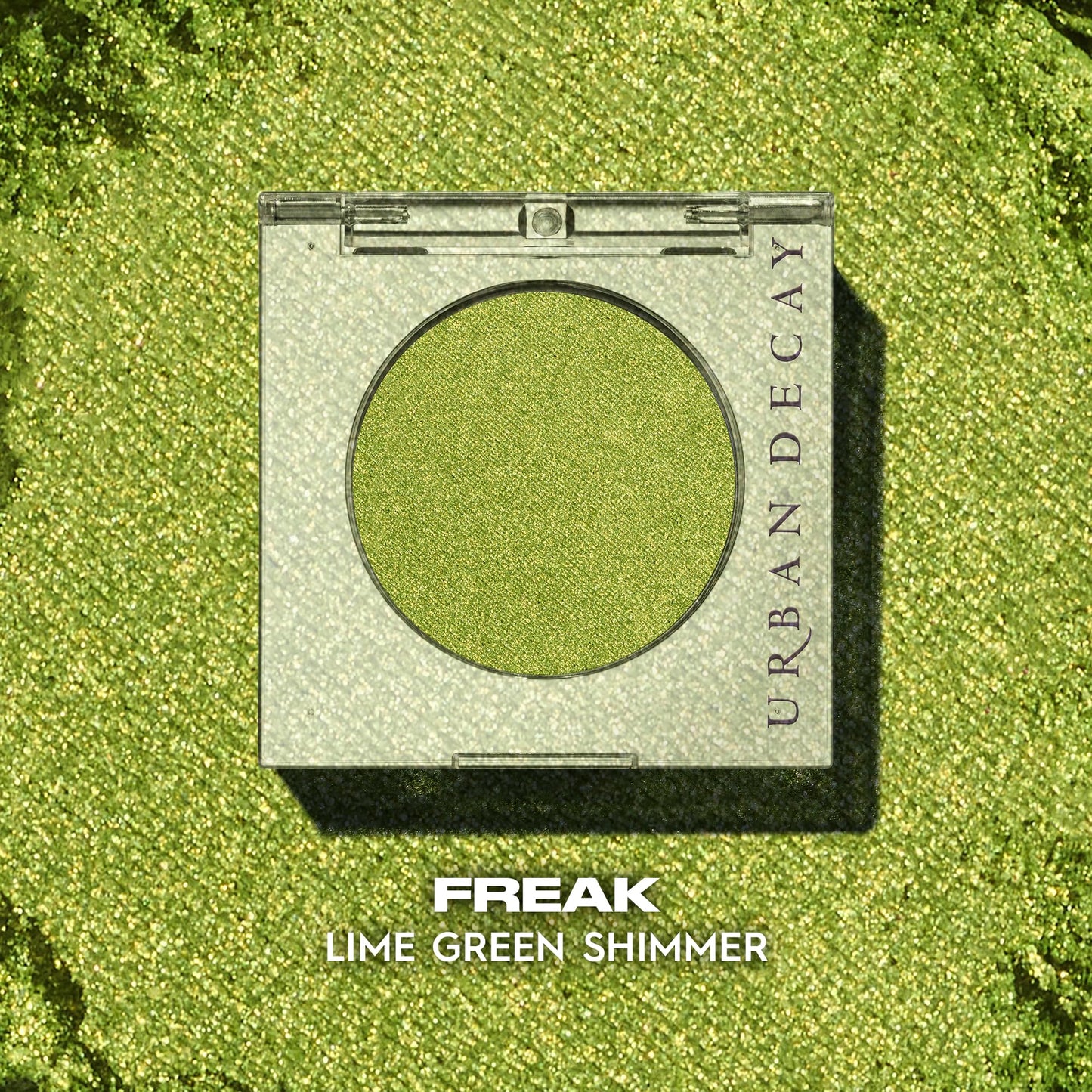 URBAN DECAY 24/7 Longwear Eyeshadow Single (Freak - Lime Green Shimmer), High-Pigment Eye Shadow Compact, Smooth & Blendable Col