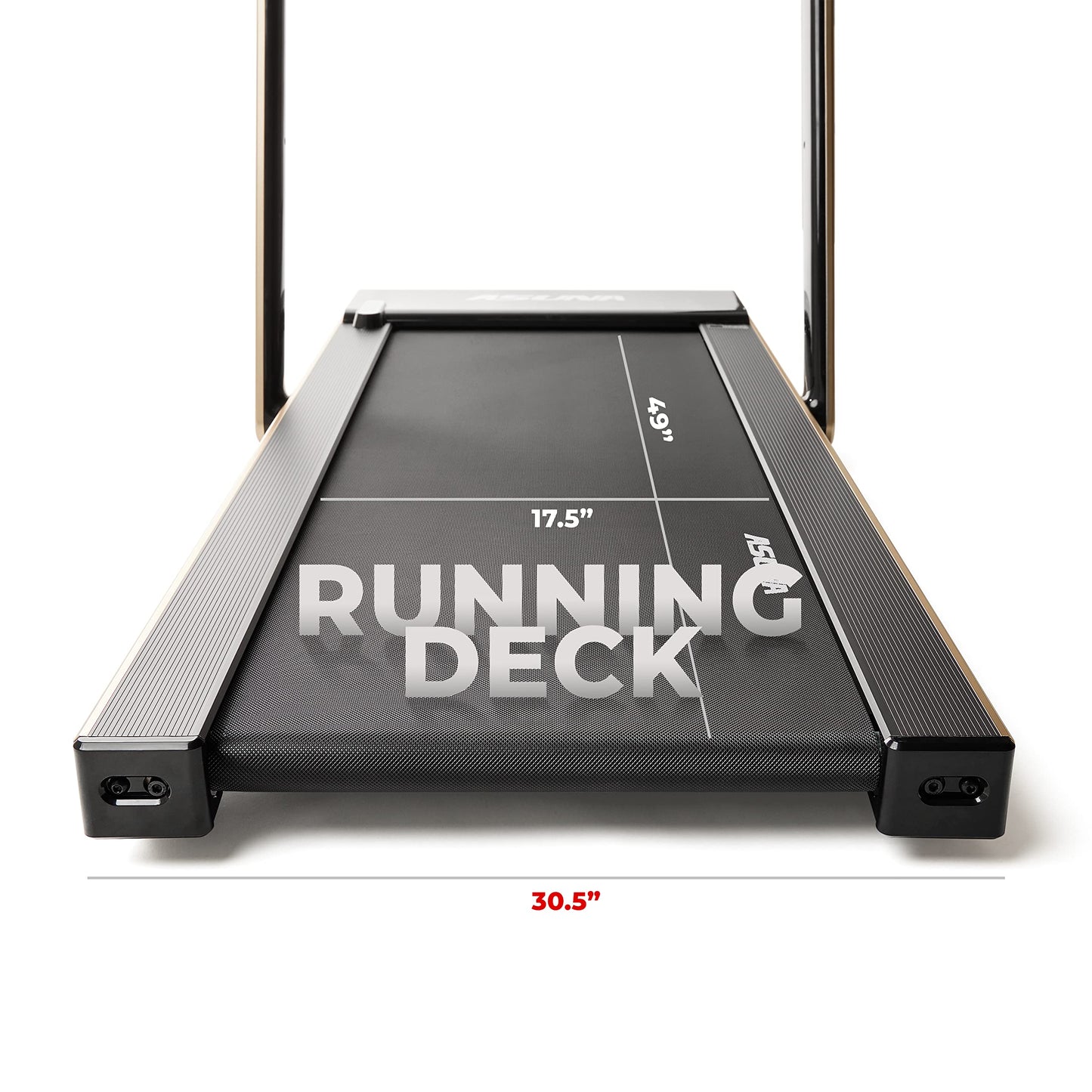 Sunny Health & Fitness Slim Foldable Treadmill Fully Assembled, 17.7" x 49" Non-Slip Running Surface, 2.5 HP Motor, Speeds up to 8 MPH, Shock-Absorption, Device Holder, Digital Monitor, & Easy Storage