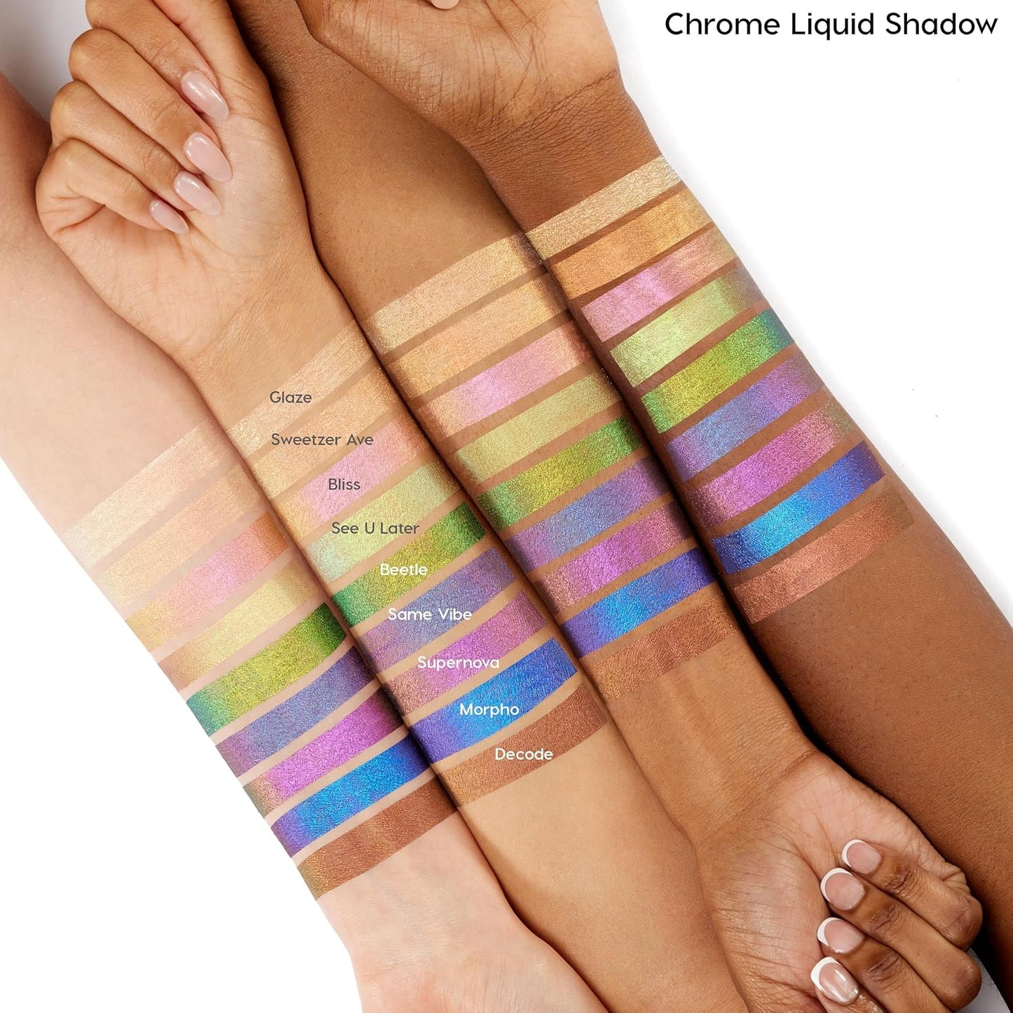 ColourPop Chrome Liquid Eyeshadow - Color-Shifting Chrome Eyeshadow with Long-Lasting & Ultra-Pigmented Formula - Beetle (0.05 oz)