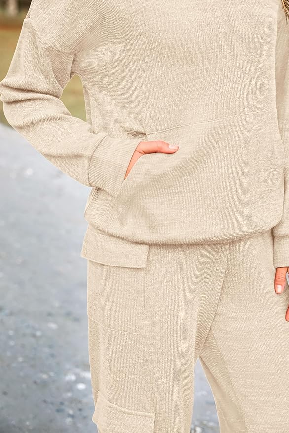 PRETTYGARDEN 2 Piece Sets for Women Fall 2026 Sweatsuits Outfits Lounge Matching Hoodie Set Travel Track Suits Winter Clothes