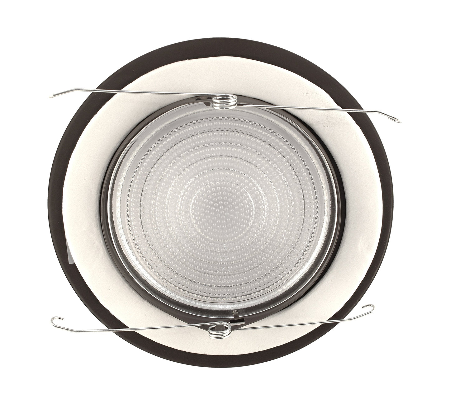 NICOR Lighting 6 inch Oil-Rubbed Bronze Recessed Shower Trim with Glass Fresnel Lens (17502OB)