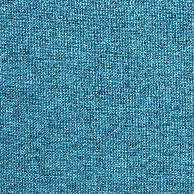 AAAAAcessories D-Shaped Chair Cushions, 2" Thick Dining Chair Pads with Ties and Removable, Machine-Washable Cover, 17" x 16", Teal