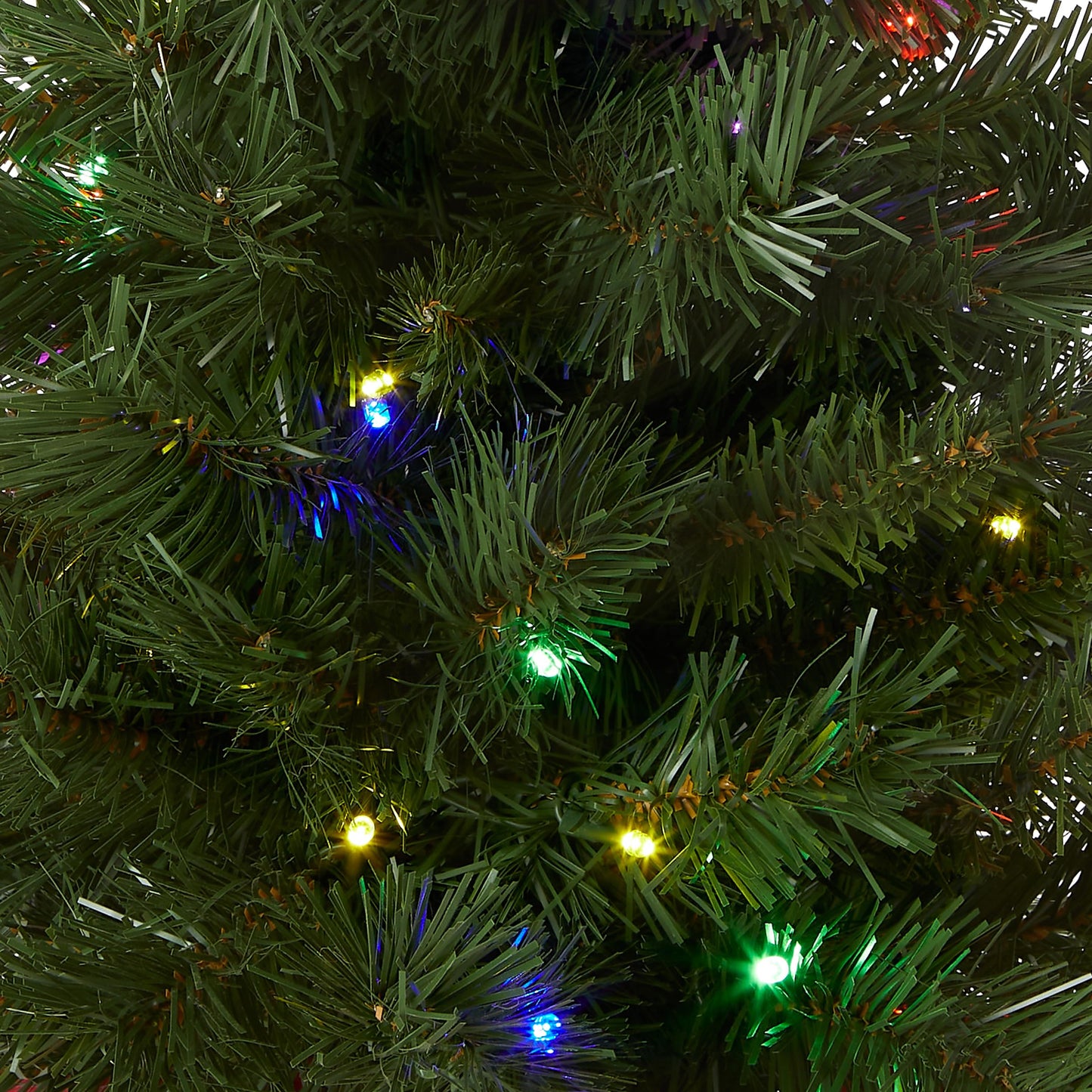 National Tree Company Pre-lit Artificial Mini Christmas Tree | Includes Multi-Color LED Lights and Cloth Bag Base | Majestic Fir - 2 ft