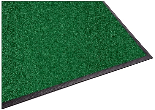 Guardian Platinum Series Indoor Wiper Floor Mat, Rubber with Nylon Carpet, 2'x17', Green