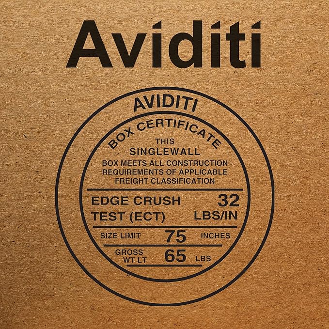 Aviditi 24166 Flat Corrugated Cardboard Box 24" L x 16" W x 6" H, Kraft, For Shipping, Packing and Moving (Pack of 20)