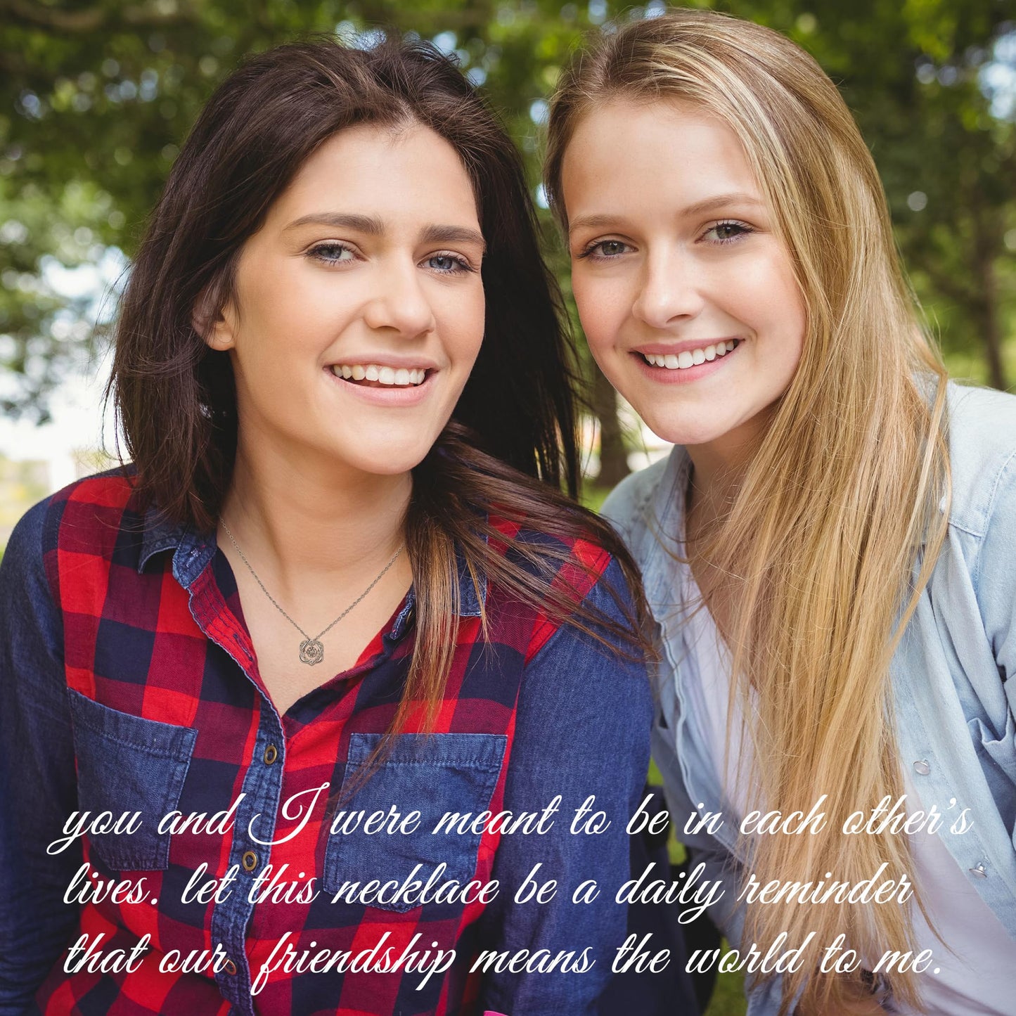 NOURISHLOV Big Sister & Little Sister Gifts: Sterling Silver Interlocking Infinity Heart Necklaces