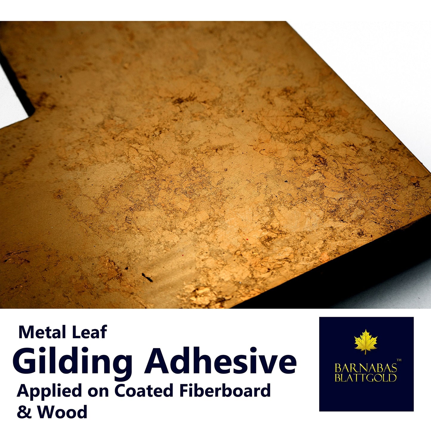 Barnabas Blattgold Gold Leaf Gilding Adhesive 60ml, Gold Foil Gilding Adhesive for Arts and Plating