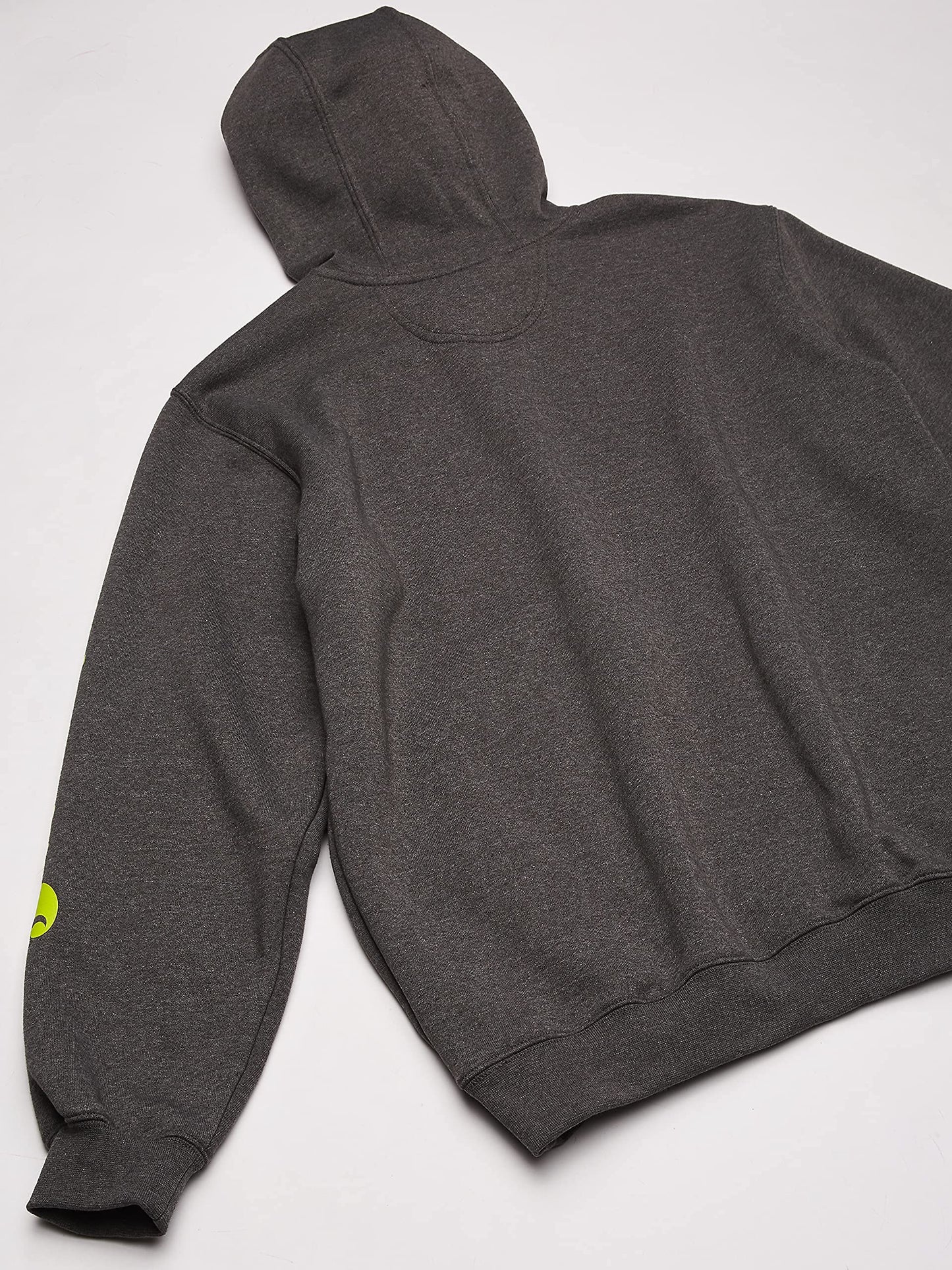 Carhartt mens Loose Fit Midweight Logo Sleeve Graphic fashion sweatshirts, Carbon Heather, Large US