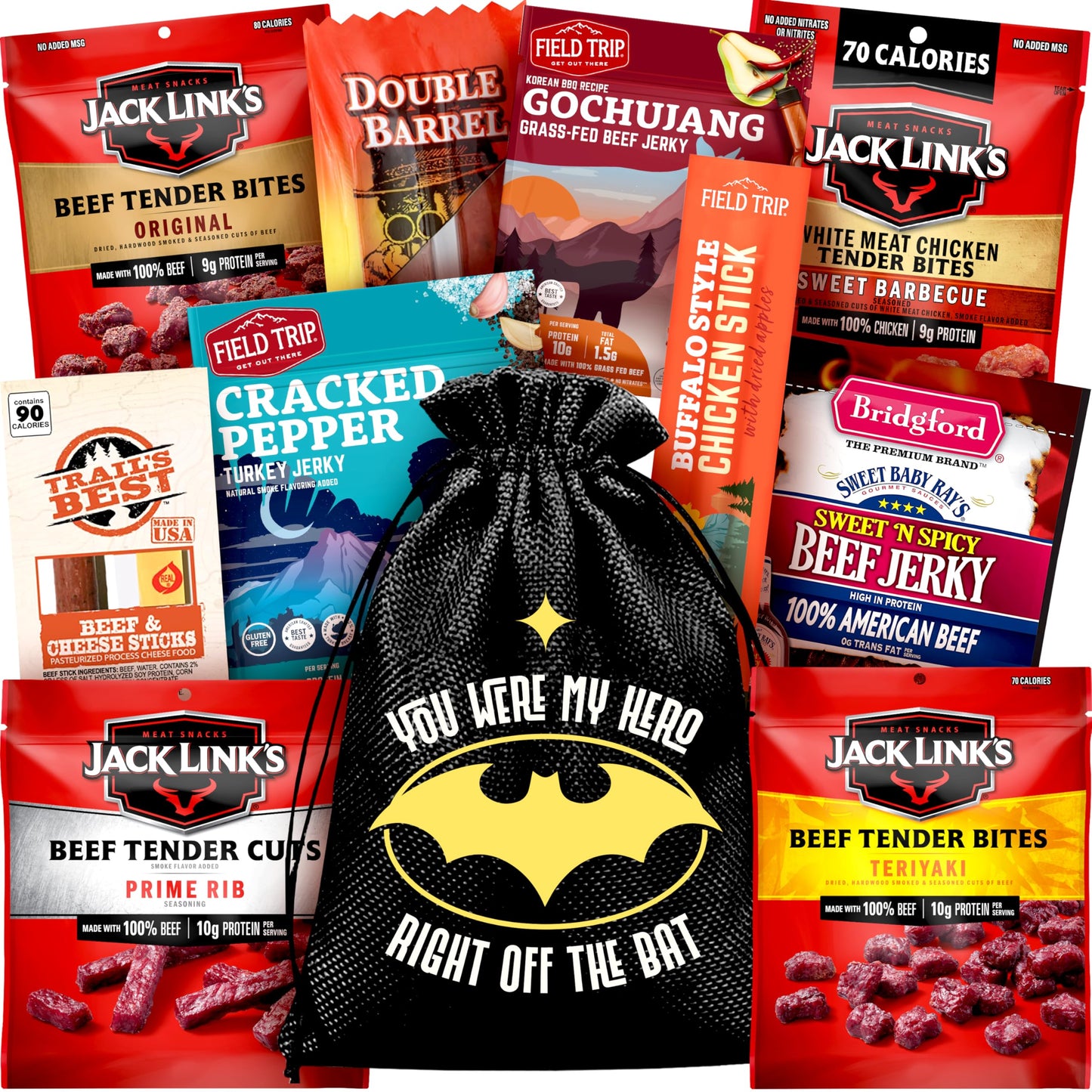 Beef Jerky Gifts For Men - Birthday Gifts For Men Who Have Everything With Beef Jerky Variety Pack - Mens Gifts, Dad Birthday Gift, Brother Gifts, Father's Day Gifts, Cool Gifts For Dad By CraveKraft