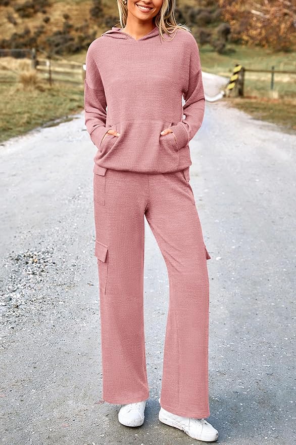 PRETTYGARDEN 2 Piece Sets for Women Fall 2026 Sweatsuits Outfits Lounge Matching Hoodie Set Travel Track Suits Winter Clothes