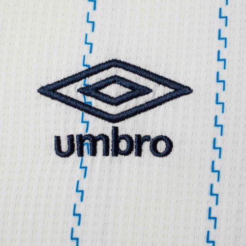 Umbro Men's Soccer Jersey, Off White/Blue-4th Short Sleeve