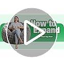 Hobestluk Bean Bag Chairs Large Bean Bag Couch for Adults Stuffed Sofa Chair Comfy Giant Bean Bag Chair with Spacious Desi...