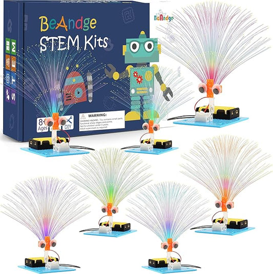 7 Set Bulk STEM Kit Individual Craft Kits for Kids, Science Projects Crafts Group Activity, Light Experiments Circuit Toy...