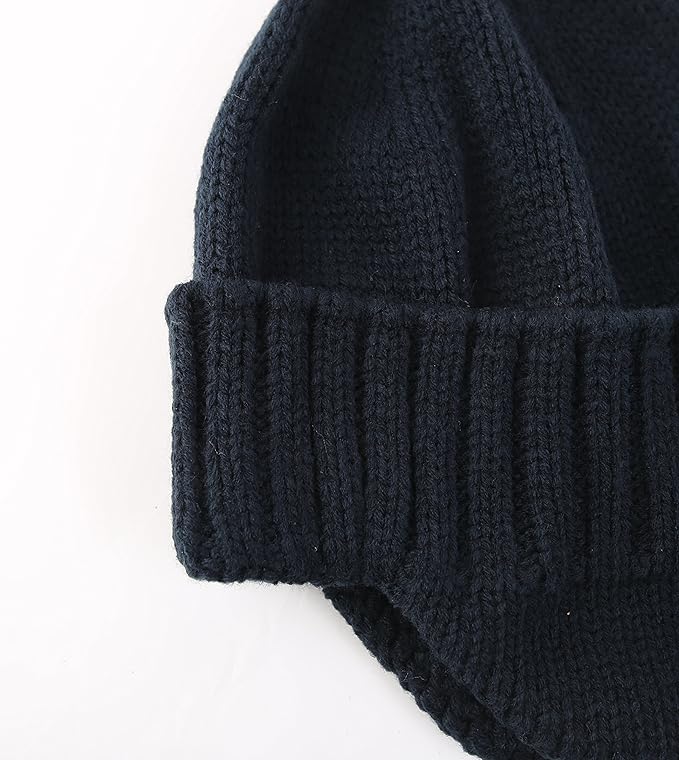 Home Prefer Mens Winter Hat Knit Earflap Hat Stocking Caps with Ears Beanie Hat