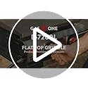 GasOne Flat Top Gas Grill with Lid – Auto Ignition Propane – Premium Stainless Steel Body Tabletop with Pre Season Griddle...