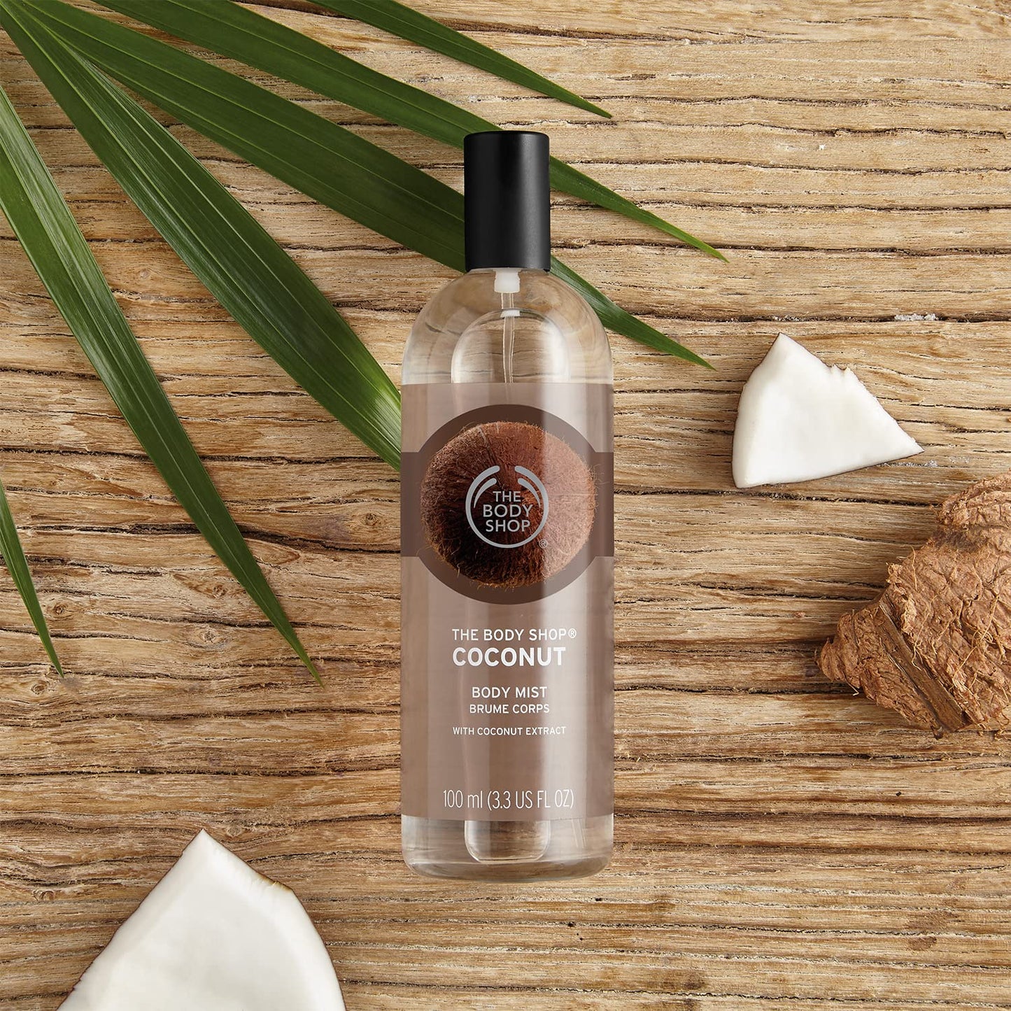 The Body Shop Coconut Body Mist - Refreshes and Cools with a Tropical Scent - Vegan - 3.3 oz