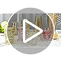 Goodluck 9 oz 100 PCS Gold Glitter Plastic Cups, Disposable Glitter Cups, Elegant Plastic Cocktail Glasses, Fancy Party Cu...
