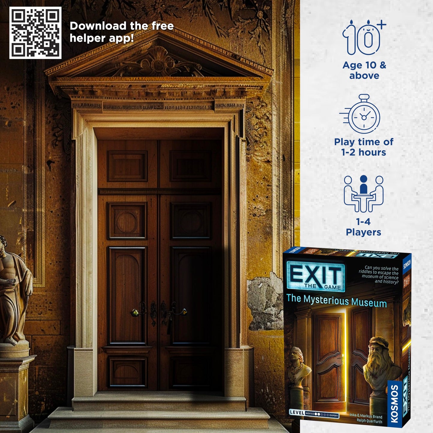 Exit: The Mysterious Museum | Exit: The Game - A Kosmos Game | Family-Friendly, Card-Based at-Home Escape Room Experience for 1 to 4 Players, Ages 10+